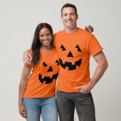 Gesneden Pompoen Hoofd T-shirt (Unisex)