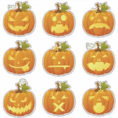 gesneden pompoen Sticker blad (Voorkant)