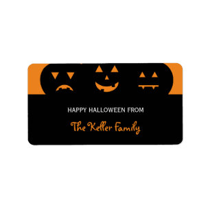 Gesneden Pompoenen Halloween Cadeau Labels