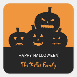 Gesneden Pompoenen Halloween Gift Label Stickers
