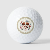gesneden puppy Dachshund Silhouette Golfballen (Voorkant)