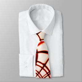 Gesneden rode bruine krommen met verouderd effect stropdas