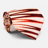 Gesneden rode bruine krommen met verouderd effect stropdas (Opgerold)