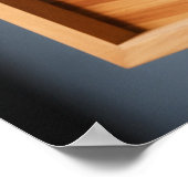 "Gesneden schoonheid: 3D gevlochten kapsel muurkun Poster (Hoek)