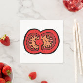 gesneden servetten van tomatenpapier (Insitu)