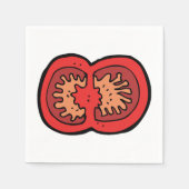 gesneden servetten van tomatenpapier (Voorkant)