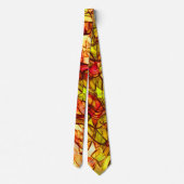 Gesneden snoeren verborgen onder een rode paaier stropdas (Achterkant)