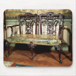 gesneden sofa, met tapijtschelp, vergelijkbaar met muismat