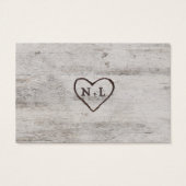 Gesneden Sweetheart Guest Accommodaties Invoegen K Visitekaartje (Achterkant)