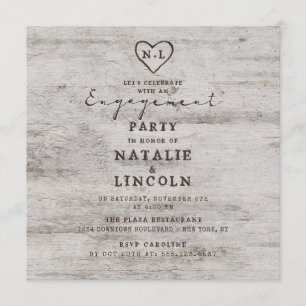 Gesneden Sweetheart Laten we verlovingsfeest viere Kaart