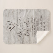 Gesneden Sweethearts Berk Moeder van de bruid Quot Sherpa Deken (Voorkant (horizontaal))