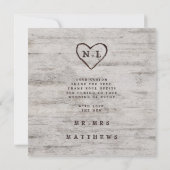 Gesneden Sweethearts Bruiloft Liefde en Bedankt Vi (Achterkant)