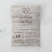 Gesneden Sweethearts Rustiek Paar's Wedding Shower (Binnen)