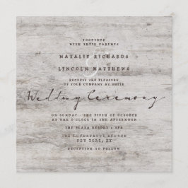 Gesneden Sweethearts rustieke berk bruiloft plein Kaart