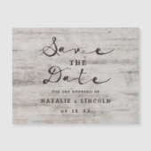 Gesneden Sweethearts Rustieke Bruiloft Save the Da (Voorkant)