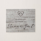 Gesneden Sweethearts zijn ons Bloemenmeisje voorst Legpuzzel (Horizontaal)