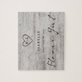 Gesneden Sweethearts zijn ons Bloemenmeisje voorst Legpuzzel (Verticaal)