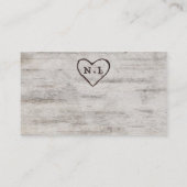 Gesneden Sweethearts Zitten Tafel Nummer Plaatskaartje (Achterkant)