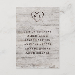 Gesneden Sweethearts Zitten Tafel Nummers Kaart