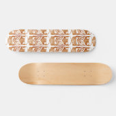Gesneden Tiki Beeldhouwwerk Thunder_Cove Persoonlijk Skateboard (Horizontaal)