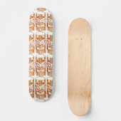 Gesneden Tiki Beeldhouwwerk Thunder_Cove Persoonlijk Skateboard (Voorkant)