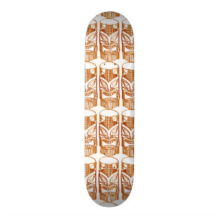 Gesneden Tiki Beeldhouwwerk Thunder_Cove Persoonlijk Skateboard