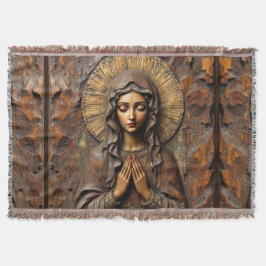 Gesneden Toewijding Houten Maria Deken