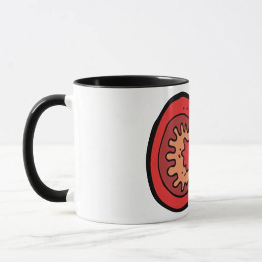 Gesneden tomaat Mok (Links)