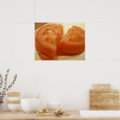 Gesneden tomaat poster (Keuken)