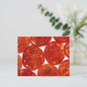 Gesneden tomaten briefkaart (Staand voorkant)
