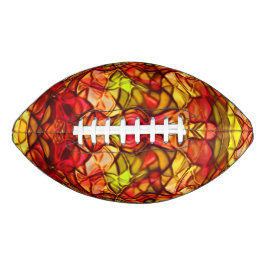 Gesneden touwen verborgen onder een rode paaistof american football