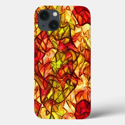 Gesneden touwen verborgen onder een rode paaistof Case-Mate iPhone case (Achterkant)