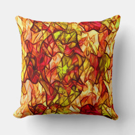 Gesneden touwen verborgen onder een rode paaistof kussen