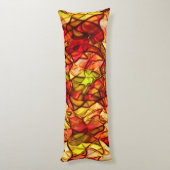 Gesneden touwen verborgen onder een rode paaistof lichaamskussen (Achterkant (Verticaal))