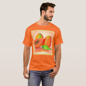 Gesneden versheid van papaja t-shirt (Voorkant volledig)