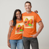 Gesneden versheid van papaja t-shirt (Unisex)