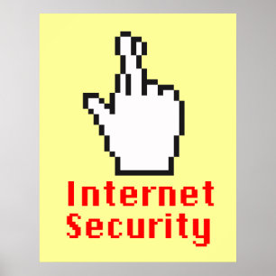 Gesneden vingers cursor poster