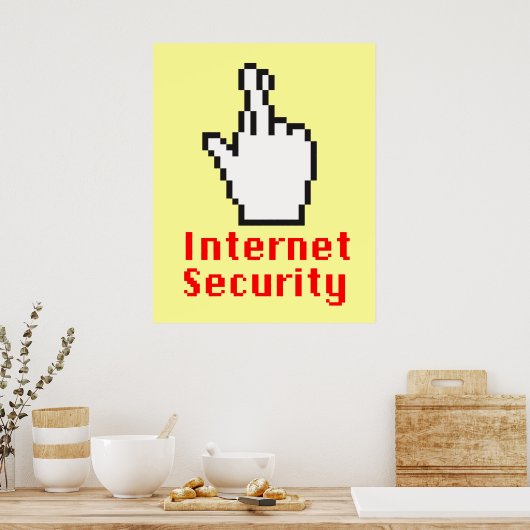 Gesneden vingers cursor poster (Keuken)