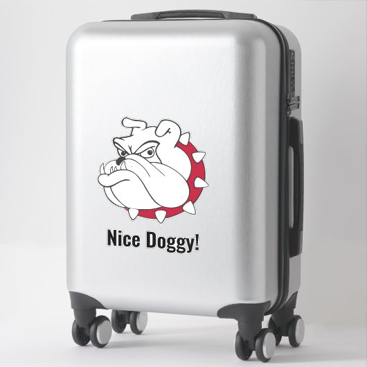 Gesneden Vinyl Sticker-  Lieve hond Sticker (Koffer)