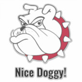 Gesneden Vinyl Sticker-  Lieve hond Sticker (Voorkant)