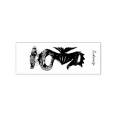 Gesneden zeeen paard Thunder_Cove Rubberstempel (Gestempeld)