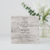 Gesneden Zoeteliefje Laten we het Verloving Feest  Kaart (Staand voorkant)