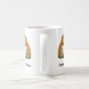 Gesneden zon regenboog cactus douane naam koffieko koffiemok