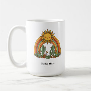 Gesneden zon regenboog cactus douane naam koffieko koffiemok