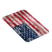 Gesneuveld en versleten Amerikaanse vlag Magneet (Rechterzijde)