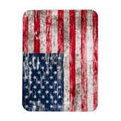 Gesneuveld en versleten Amerikaanse vlag Magneet (Verticaal)