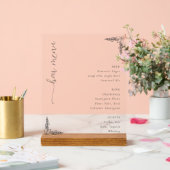 Gesofisticeerd Minimalistisch Barmenu Acryl Bord (Huwelijk)