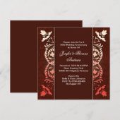 gesofisticeerde elegante trouwdag kaart (Voorkant / Achterkant)