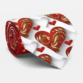 Gesofisticeerde harten binden een aan elkaar stropdas (Opgerold)