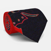 Gesolariseerde zee stropdas (Opgerold)